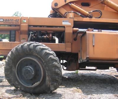 dome home construction lull flat tire