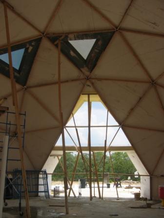 dome home construction skylight